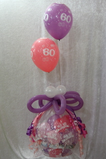 Verpackungsballon lila pink 320